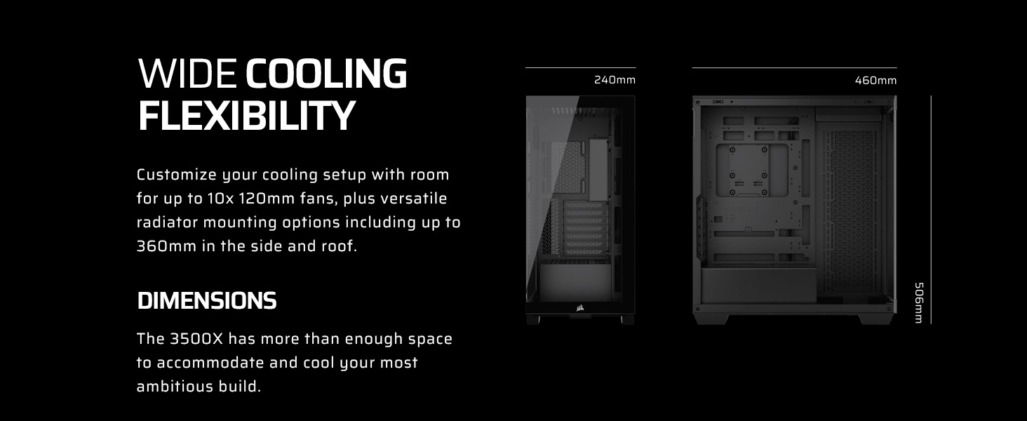 mid-tower pc case, pc build case, liquid cooling PC case, custom colling PC case