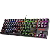 Redragon K552 Mechanical Gaming Keyboard 60% Compact 87 Key Kumara Wired Cherry MX Blue Switches ...
