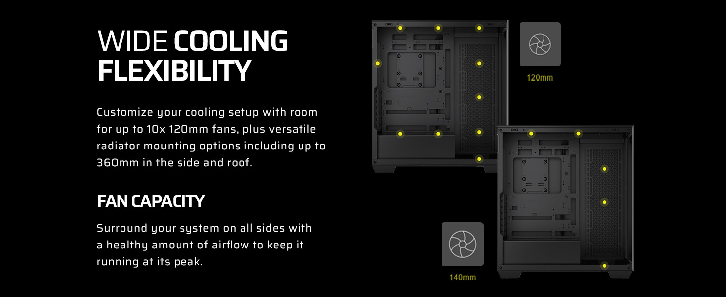 mid-tower pc case, pc build case, liquid cooling PC case, custom colling PC case