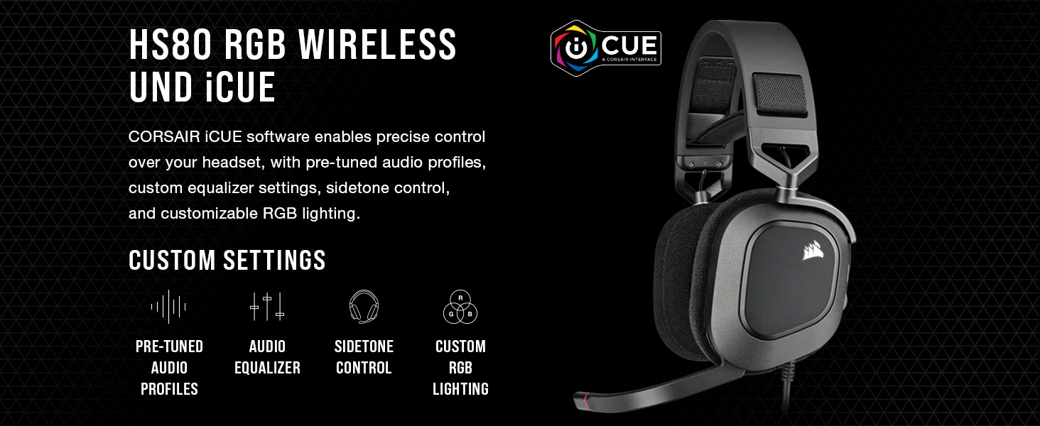 HS80 RGB USB, Carbon